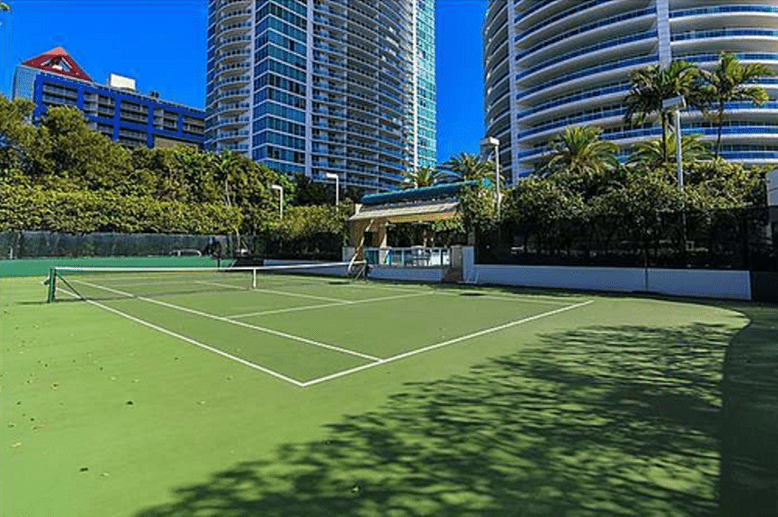 Bristol Tower Condo Brickell tennis courts