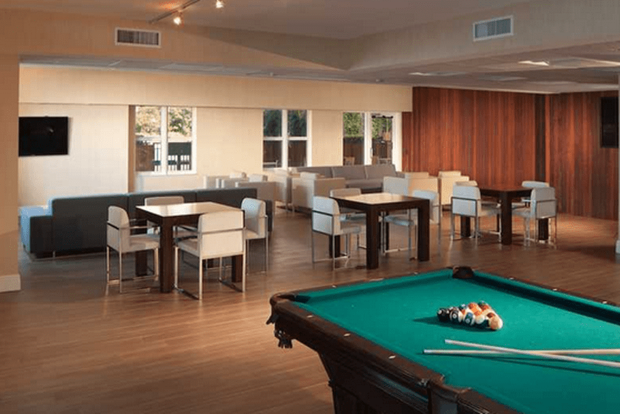 One Broadway Brickell pool table