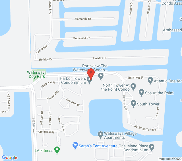 Harbor Tower Condo at Waterways Aventura image map