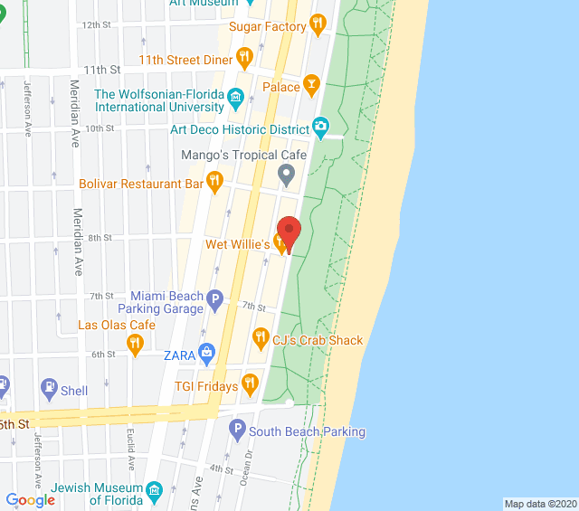 Ocean Drive Condos Miami Beach image map