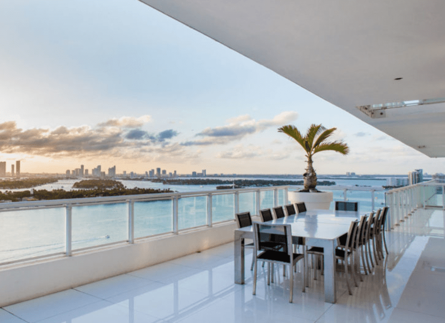 Miami Penthouse with water view.